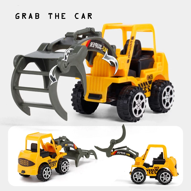 Mini Engineering Vehicle Forklift Construction Bulldozer Excavator Kids Toy Favorite Birthday Gift |