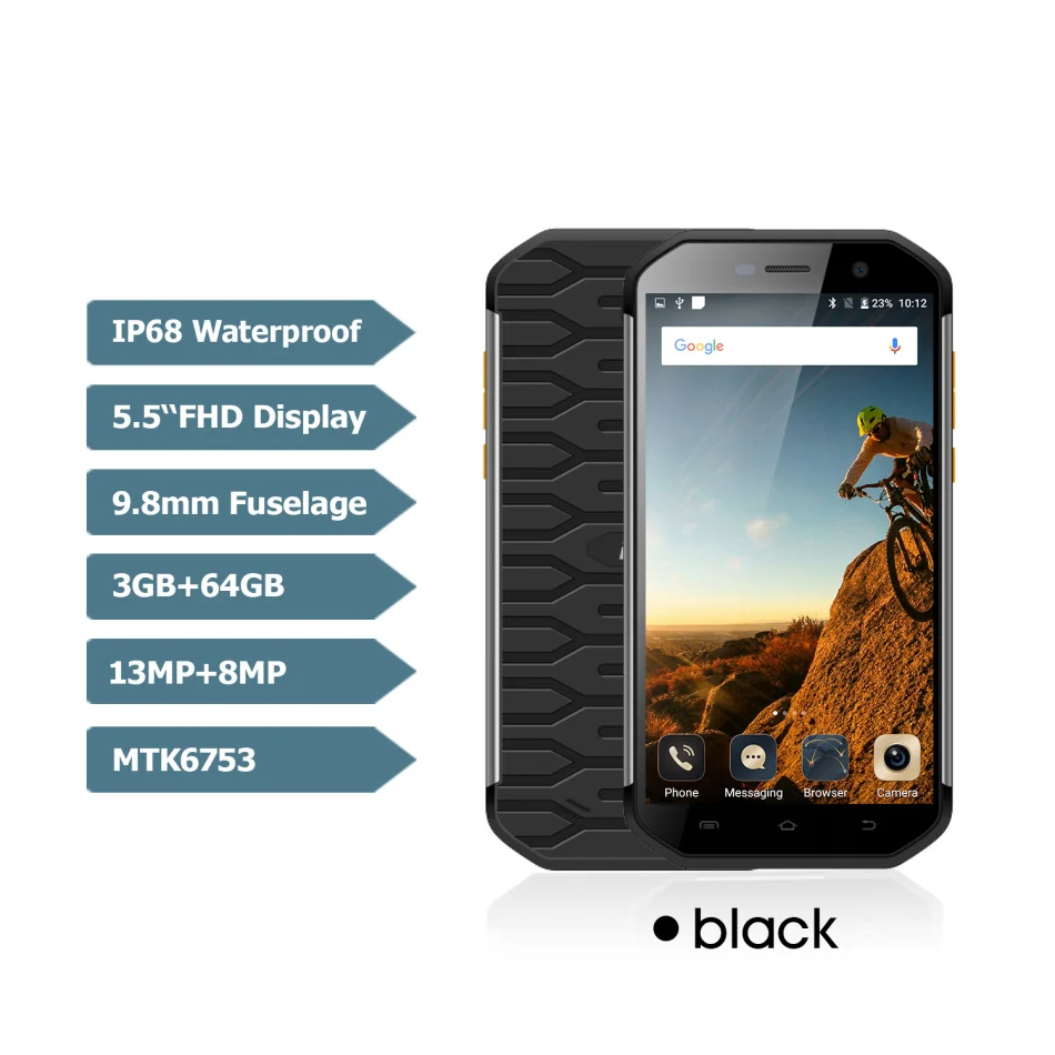 Оригинальный S60 прочный мобильный телефон 5 &quotFull HD IPS MTK6753 Восьмиядерный 3 ГБ + 64 IP68