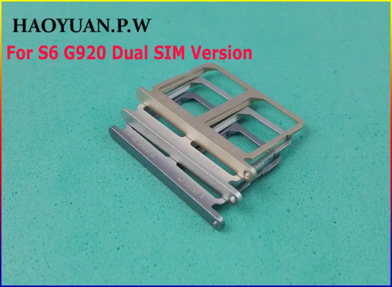 HAOYUA N.P.W держатель слота для sim карты Samsung Galaxy S6 G920 G920F/A/T 10 шт./лот|for samsung galaxy|housing for