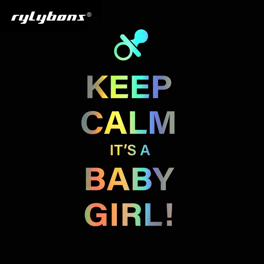 Rylybons10.67x15.11cm Keep Calm это девочка на полный наклейки Автомобильный кузов и голову