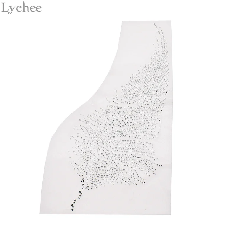 Стразы Lychee Life Feather Hotfix с теплопередачей железные стразы украшение для