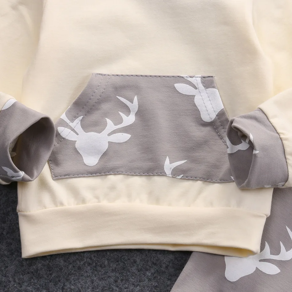 Детская Одежда Устанавливает 2017 Осень Мальчиков С Длинным Рукавом футболка +