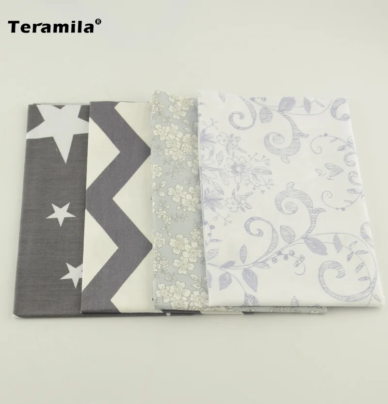 Хлопок teramila FabricFloral/star/wave дизайн 40 см x 50 настольная одежда 4 шт материалы для