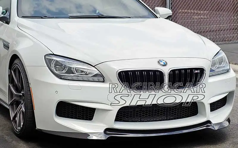 V стиль Настоящее углеродное волокно передний спойлер Подходит для BMW 6 series F06 F12 F13