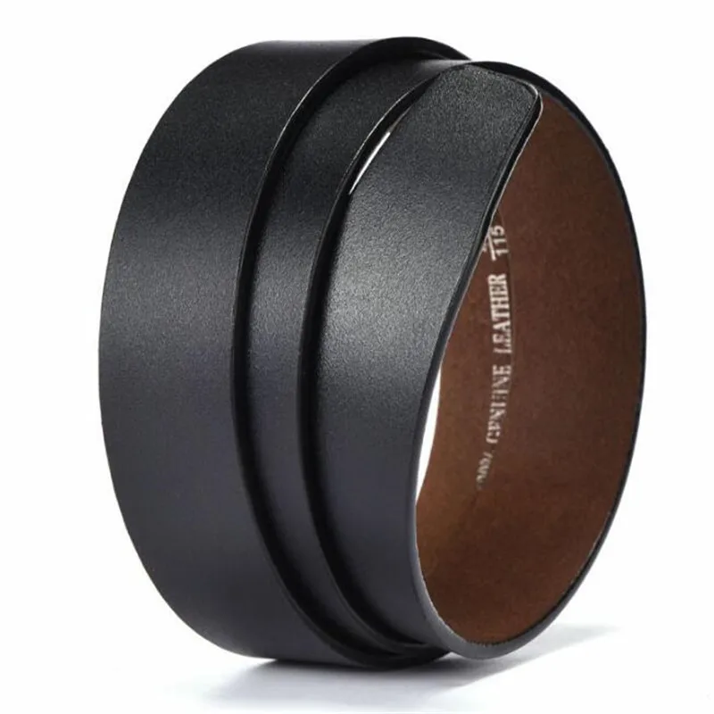 Дешево Классический мужской ремень из натуральной кожи, 200 шт., 3,5 см, 100% двухслойный ремень из воловьей кожи с отверстиями, без пряжки, инструмент дл...