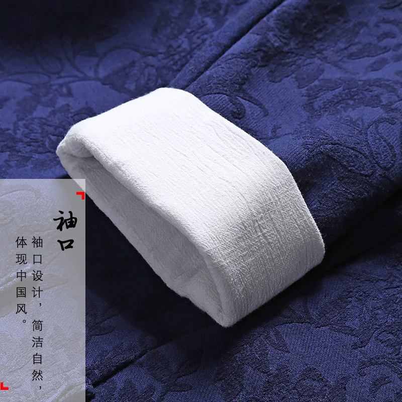 Мужская традиционная китайская одежда хлопковый льняной костюм мастера Тан