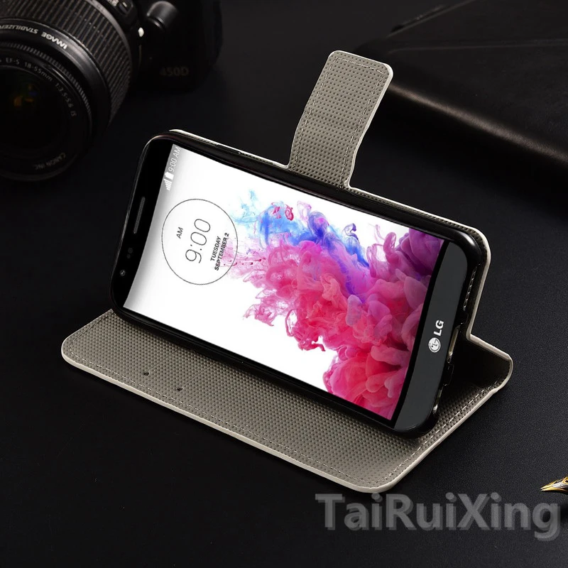 Высококачественный модный кожаный чехол-книжка с сердечком для LG Leon C40 4G LTE H340N H324