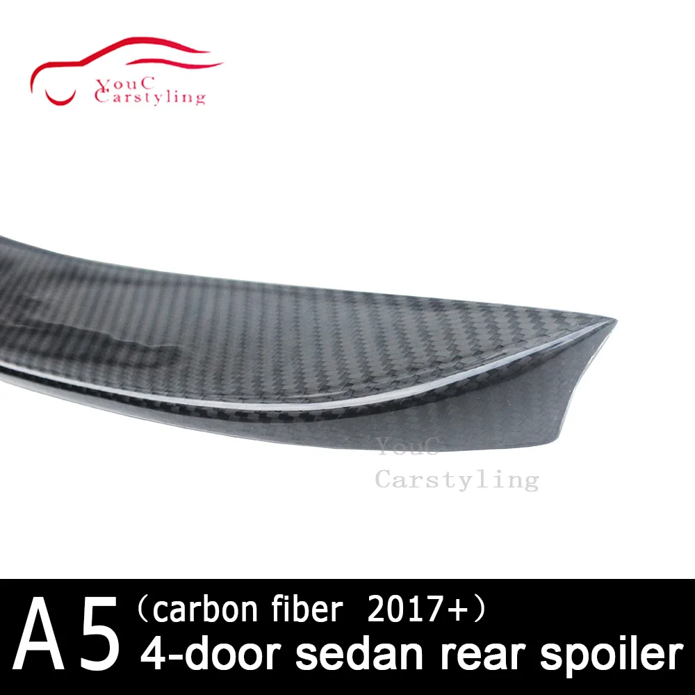S5 стиль новый задний спойлер из углеродного волокна для Audi A5 4-двери седан 2017 +