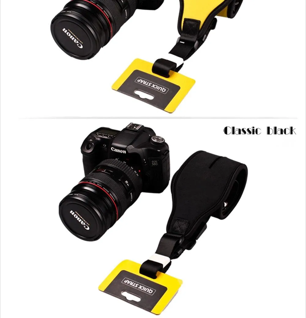 Черный мягкий Быстрый Один плечевой ремень для Canon Nikon sony все цифровые DSLR камеры русский