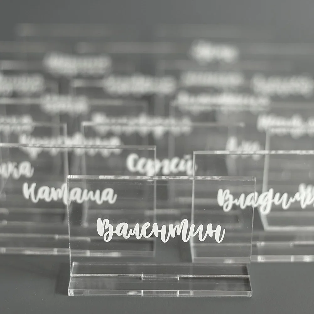 Acrylic Table Numbers and Name Cards for Weddings Events Party Decor Decoration | Дом и сад