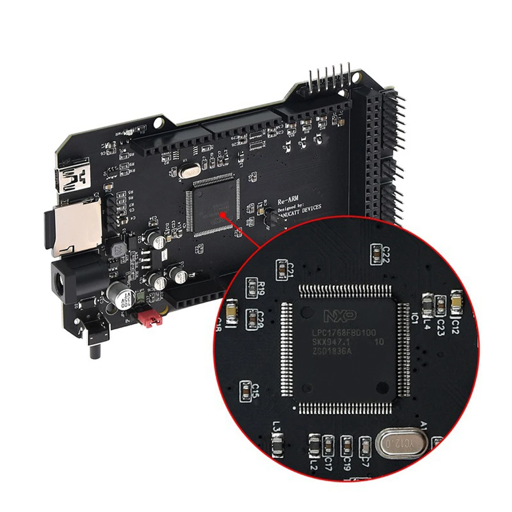 

3D Printer Parts Cloned RE-ARM Control Board Upgrade Mega 2560 R3 3D Printer Board 32-Bit Motherboard To Ramps
