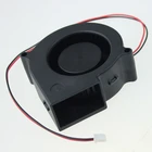 Новинка, 12 В, 24 В постоянного тока, 7,5 см, 7530 прочная турбо-Воздуходувка с двумя шариками