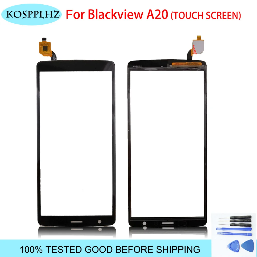 Черное 5 дюймов переднее внешнее стекло для Blackview A20 сенсорный экран Сенсорная