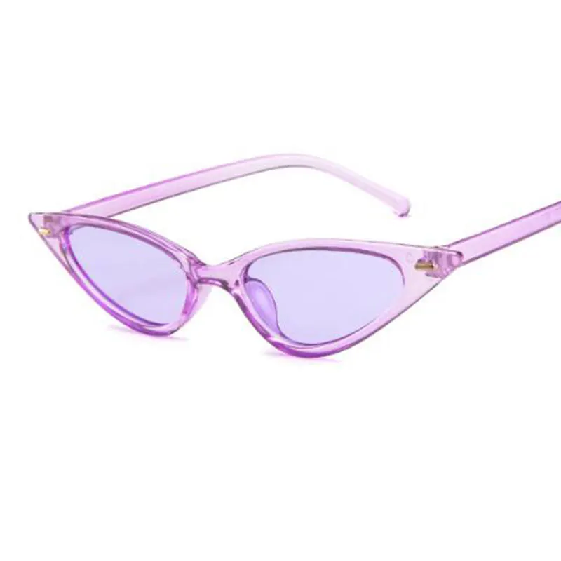 Очки солнцезащитные CatEye Женские Треугольные тонкие прозрачные солнечные очки