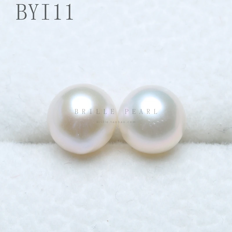 Круглые бусины из натурального жемчуга AAA белого цвета яркие для