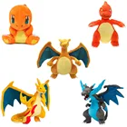 Мультфильм Аниме Charmander Evolution Charmeleon Charizard Mega XY Pokemones Мягкие плюшевые игрушки милые плюшевые игрушки подарки для детей