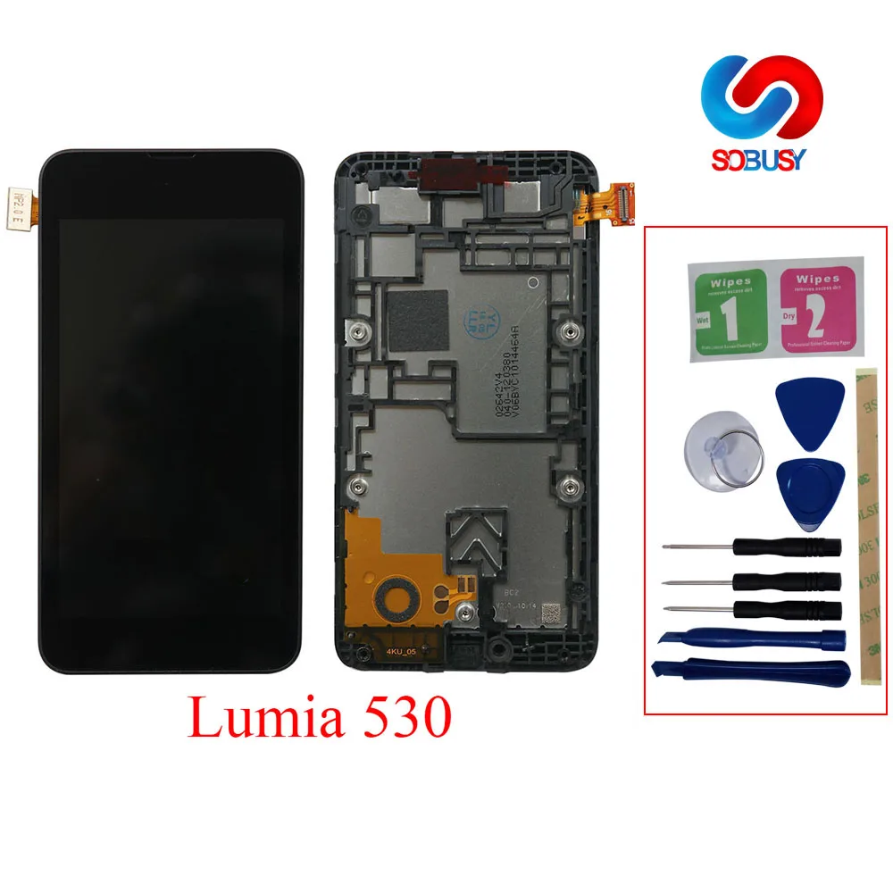 Оригинальный без битых пикселей 4 0 &quotЖК дисплей для NOKIA Lumia 530 ЖК сенсорный экран с