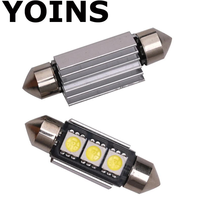 Новое поступление 36 39 мм 3 SMD 5050 LED без ошибок Купол гирлянда свет w теплоотвод