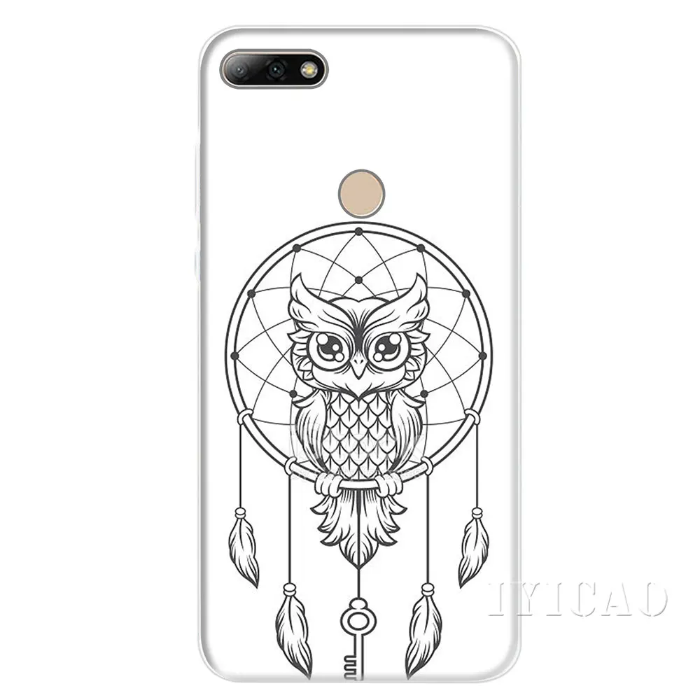 IYICAO рисунками животных совы Жесткий Чехол для Huawei P8 P9 P10 P20 P30 Lite 2015 2016 2017 Plus Pro P Smart