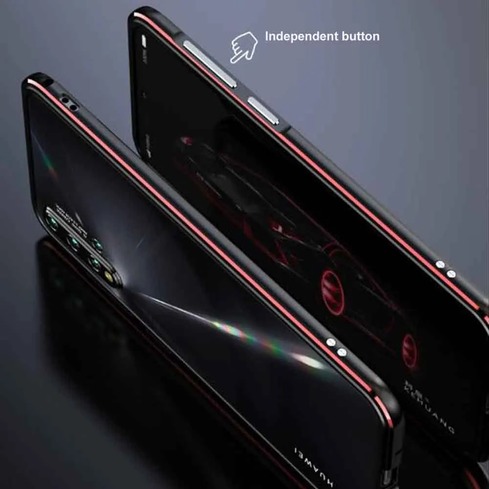 Чехол для huawei Nova 5 pro, алюминиевый чехол-бампер для huawei Nova 5, чехол, роскошная металлическая рамка для Nova 5i P20 Lite, чехол