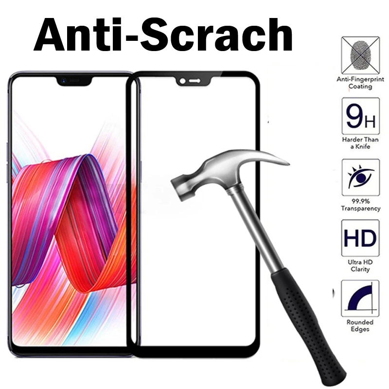 Закаленное стекло HATOLY для OPPO F7 2 шт. защита экрана 2018 полное покрытие CPH1821 3D пленка