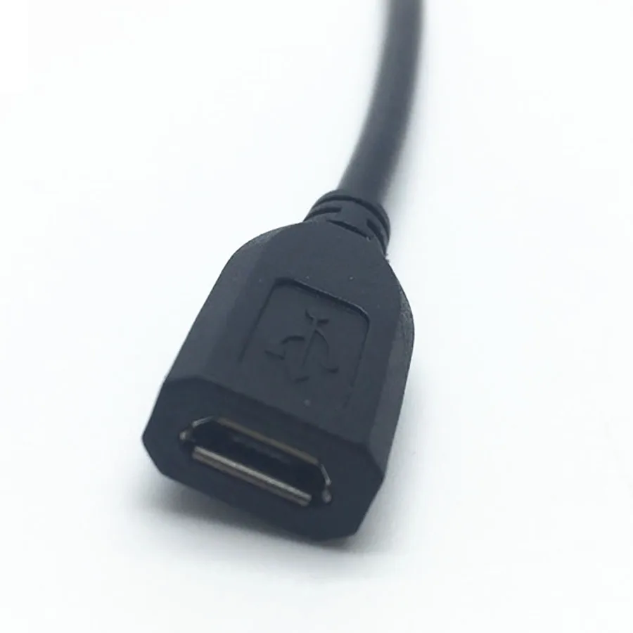 Гнездовой кабель питания NinthQua 1 шт. 30 см Micro USB 4 контакта V8 черный коннектор для