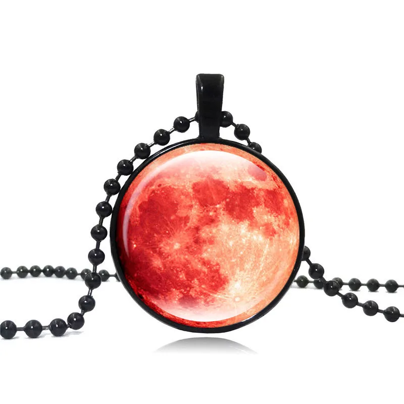XUSHUI XJ серая галактика планета луна кулон ожерелье ювелирные изделия ручной