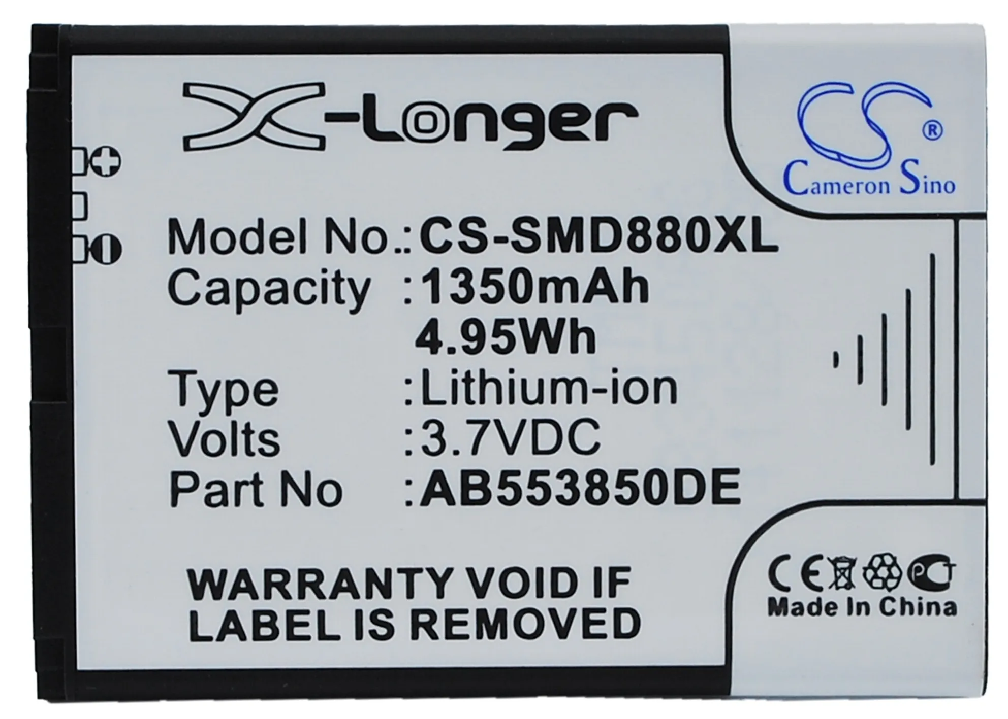Обновленная батарея 1350 мАч AB553850DC AB553850DE для Samsung B5702C B5712C D880 D880i D888 D988 I608 W599 W619