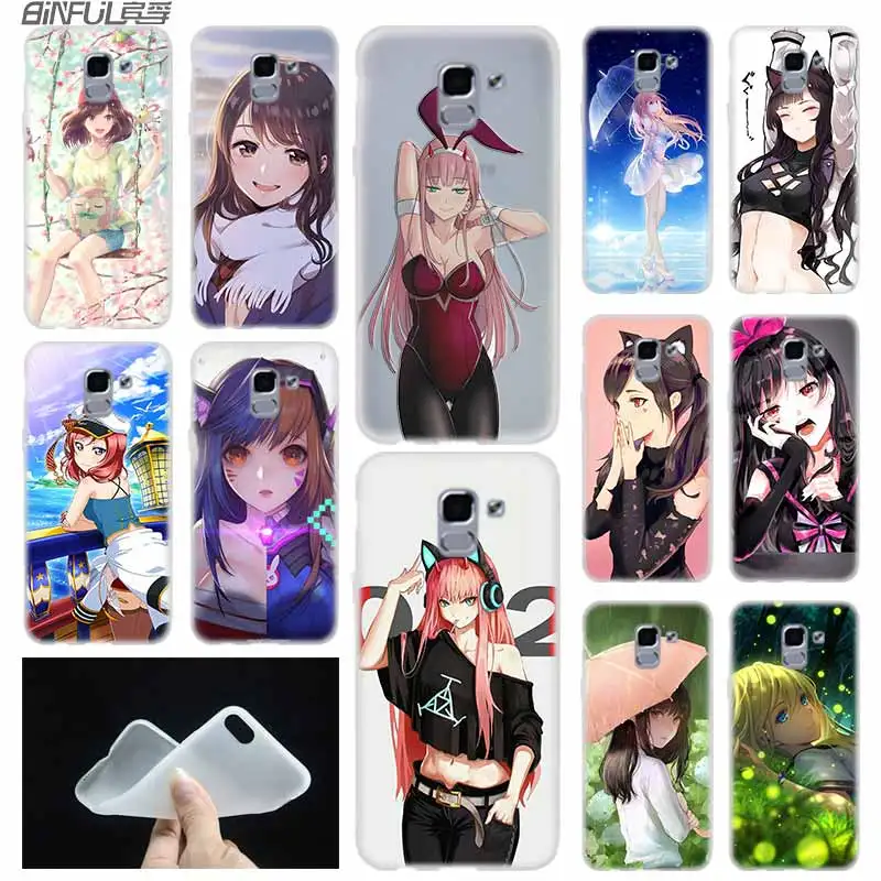Мягкий чехол из ТПУ для Samsung Galaxy J6 J8 J5 J7 J4 Core Plus 2018 2016 2017 EU Prime Pro Ace Japan girl Cat
