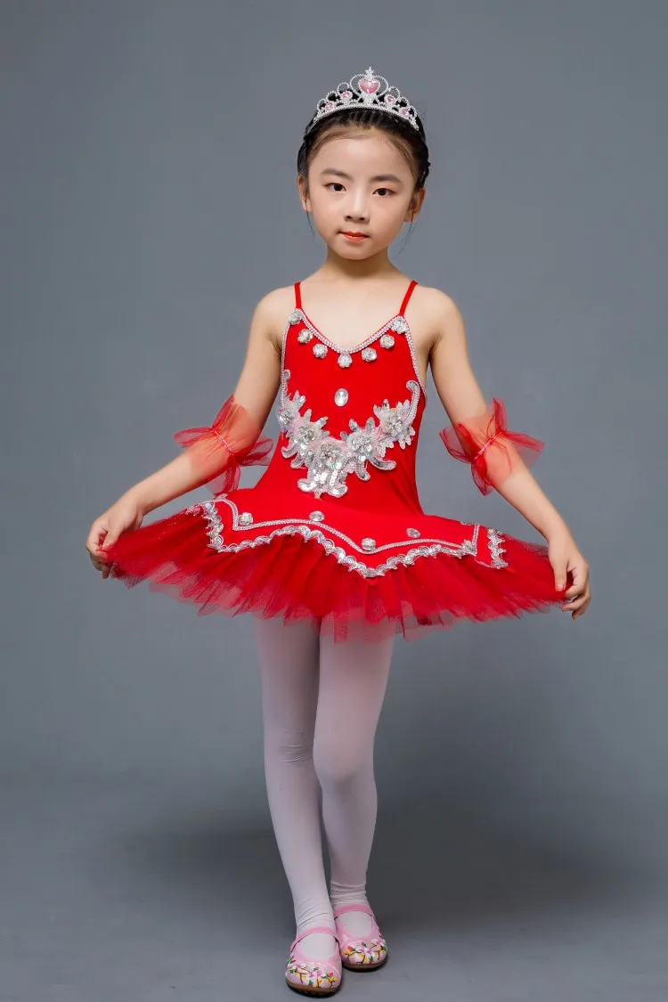 Гимнастическое трико для девочек балетное платье танцев костюм белого лебедя