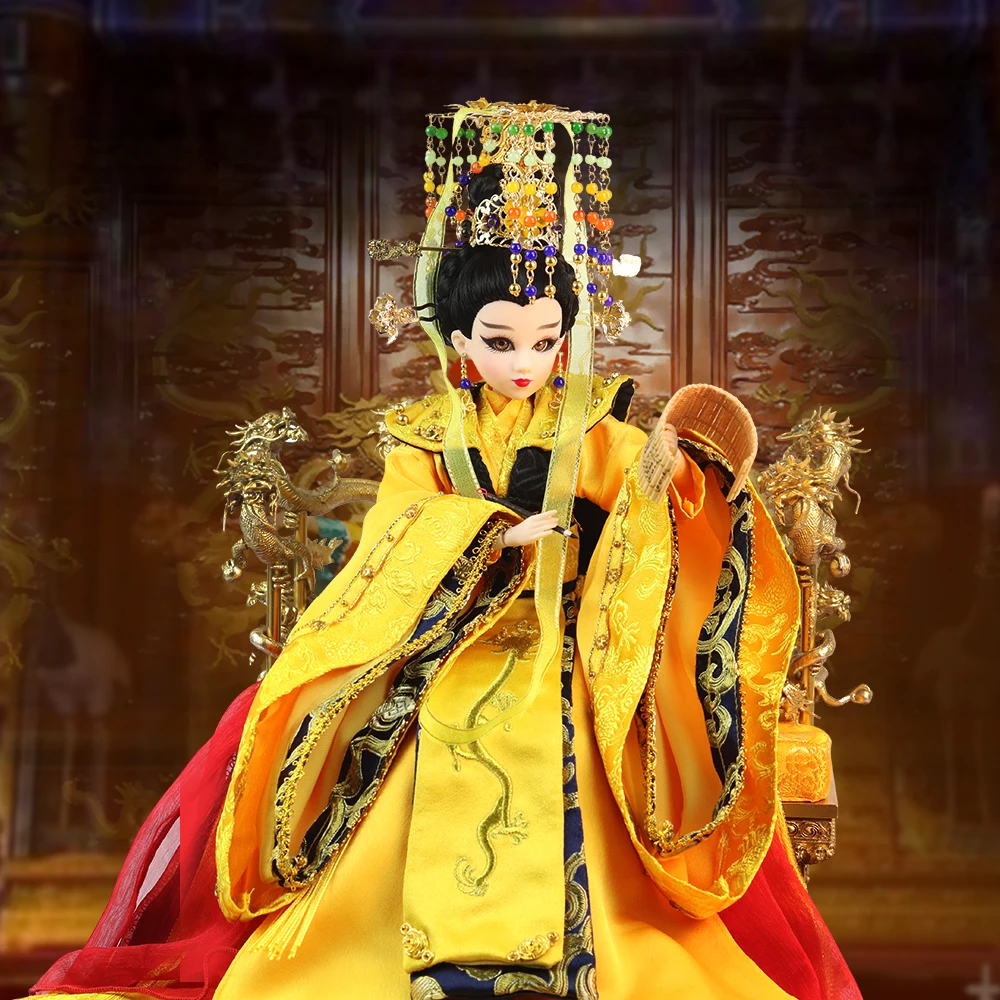 Шарм Fortune Days East кукла в древнем костюме 1/6 Wu Zetian onxi с макияжем 14 суставов тела
