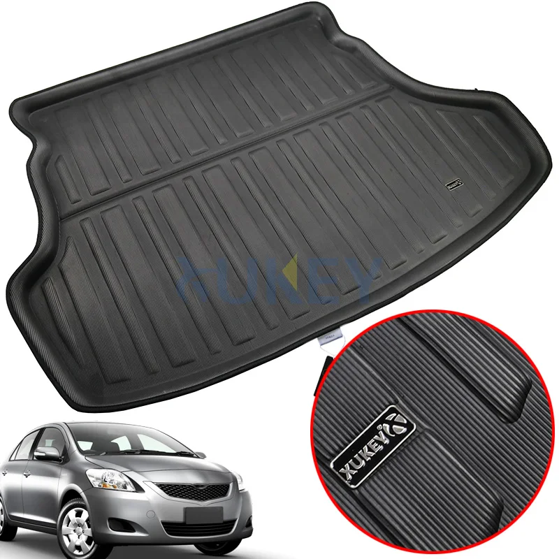 Коврик для багажника Toyota Yaris Vios Belta 2007 2013 поднос обуви напольный коврик защита от