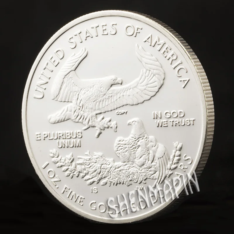 2011 статуя свобода Юбилейный монета 1 унция тонкий золотой серебряный 50 Доллары