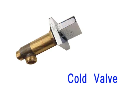 Cold Valve B Латунный Смеситель для ванны переключатель горячей или холодной воды Ванна Боковая ручка клапан кран аксессуары 1 шт - Цвет: Cold Valve B