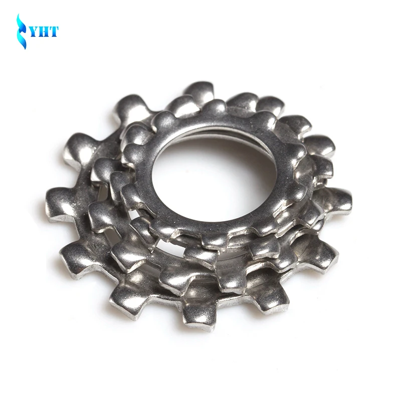 DIN6797A M3 M4 M5 M6 M8 M10 M12 304 Stainless Steel Washer External Teeth anti slip loose gasket Lock Washers GB862.1 SUS304 |