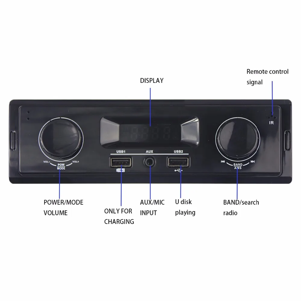 Радио автомобиля 1 Дин радио estereo para Авто ото teypleri mp3 плеер Авторадио usb aux in араба