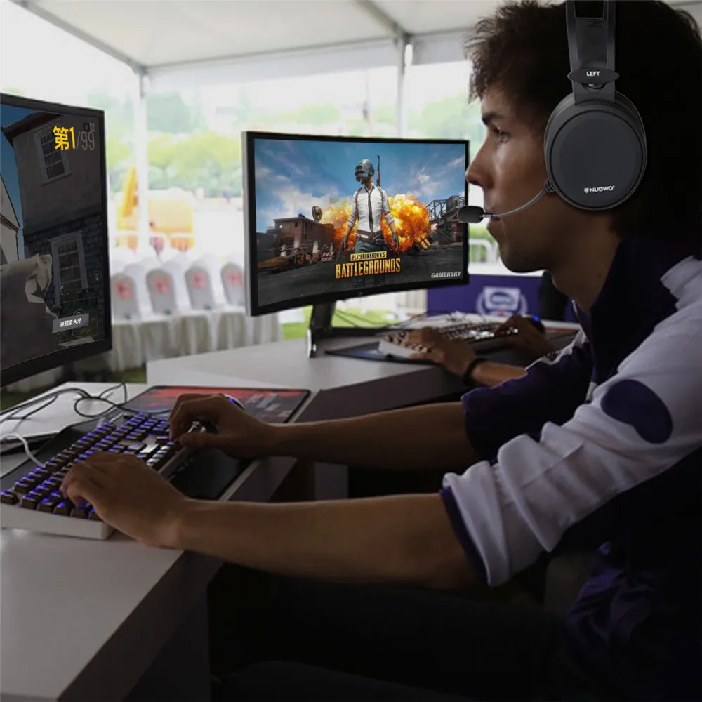 Xiberia Nubwo N7 PS4/Новая гарнитура для Xbox One PC Casque Bass Стерео Игровые наушники для мобильного телефона компьютера телевизора планшета с микрофоном