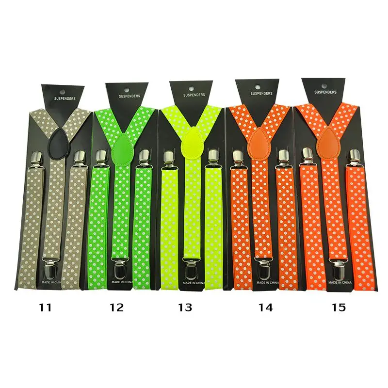 Подтяжки для брюк в горошек с Y образной спинкой 2 5 см|elastic suspenders|fashion suspenderssuspenders