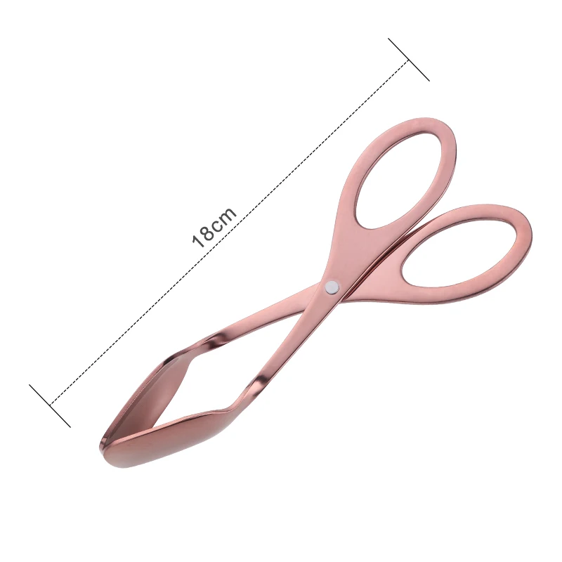 rose gold 1 pc Креативная кухонная утварь с зажимом для еды, красочный буфет, инструмент для приготовления пищи, нержавеющая сталь, зажим для хлеба, Золотой зажим для выпечки, набор инструментов - Цвет: rose gold 1 pc