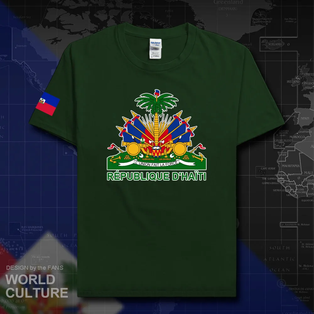 

Футболка Haiti Ayiti, из 2018 хлопка, с флагом страны 20