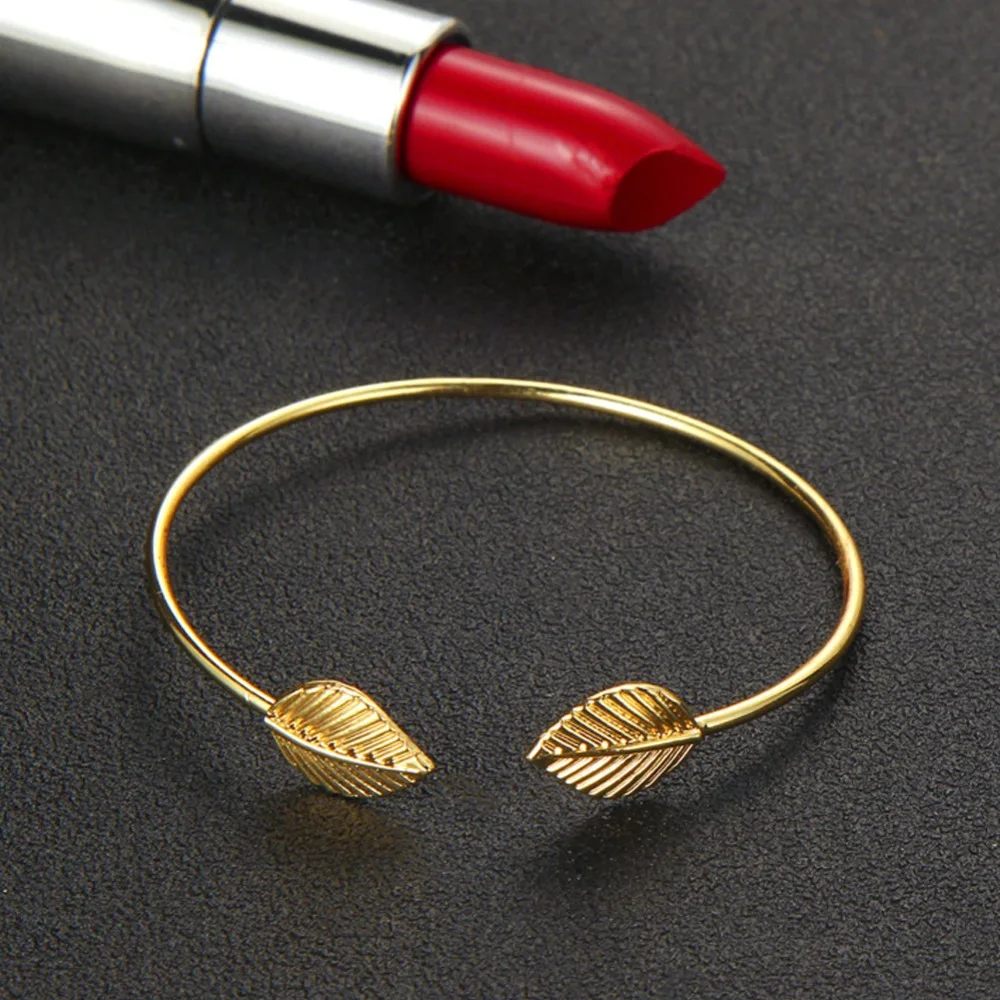 3 Pcs/set Fashion Round Leaves Spiral Bangles Women Pretty Girl Punk Style Charm Bracelet Set Jewelry Statement Gift | Украшения и