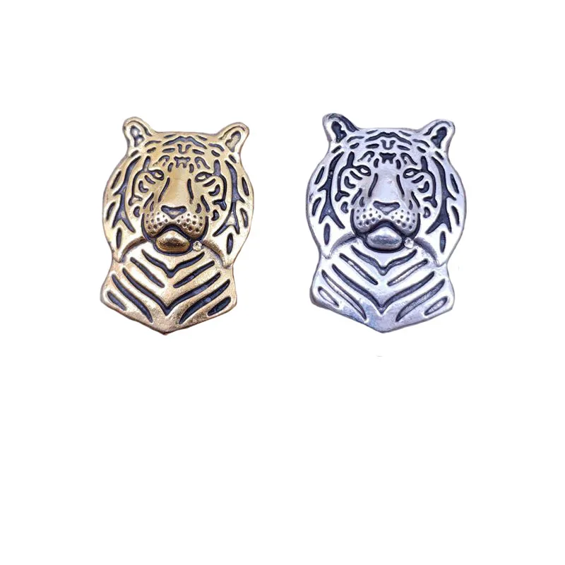 Броши и булавки Mdogm в стиле ретро с изображением тигра, маленькие металлические значки на воротник костюма пальто, отца, подарок для женщин и мужчин BT001