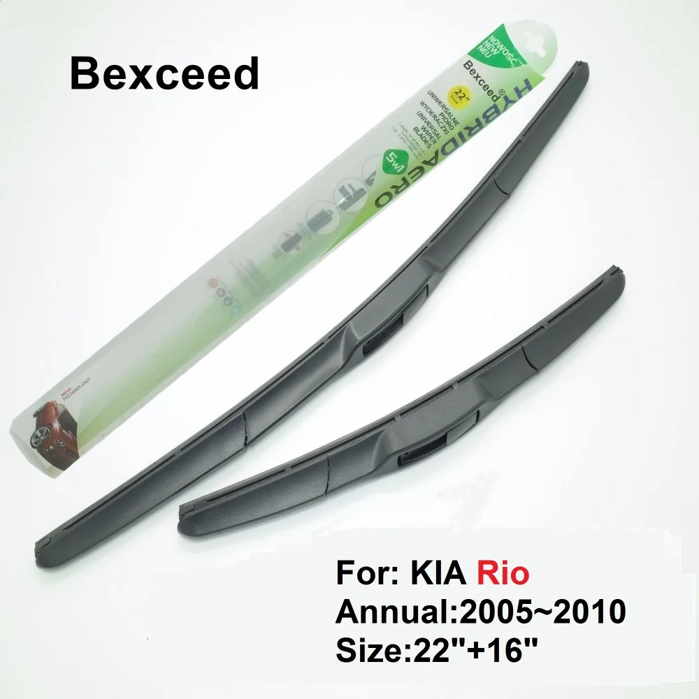 

Гибридная щетка стеклоочистителя для KIA Rio 22 "+ 16", высокое качество, Bexceed лобового стекла автомобиля 2005 2006 2007 2008 2009 2010