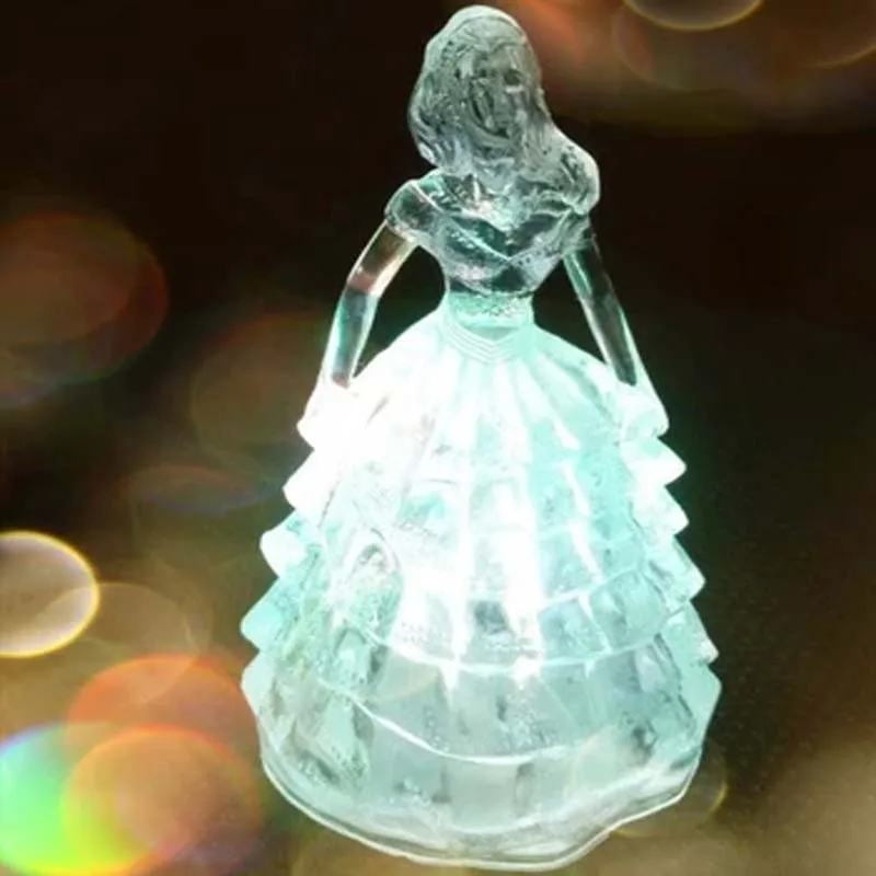 Разноцветный акриловый ночник FUMAT принцессы для девочек абажур детей