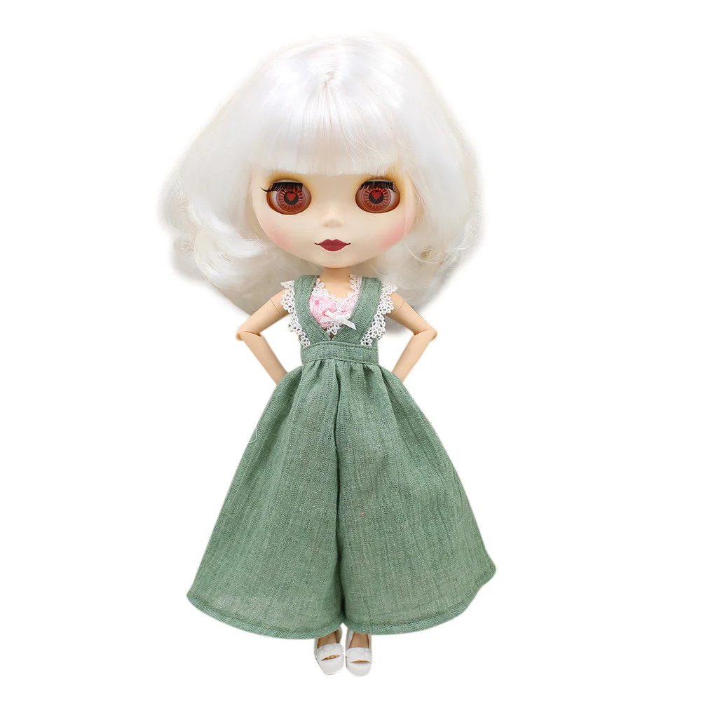 Кукла Обнаженная Blyth 1/6 с короткими волосами и челкой белая подходит для