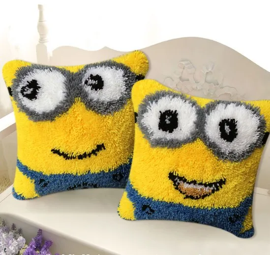 Мультфильм защёлки наборы подушек крышка coverhand craft вышивка DIY крючком ручной