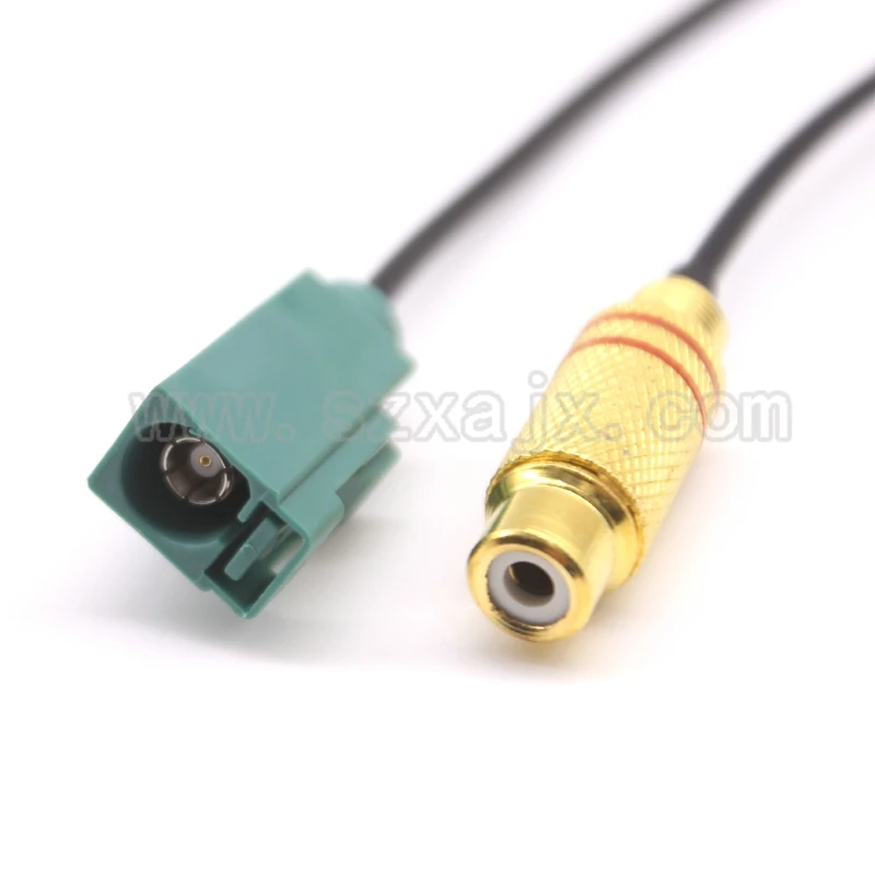 RF коннектор Fakra SMB Тип E 5021 штекер для RCA видео ТВ гнездовой адаптер Коннектор RG174