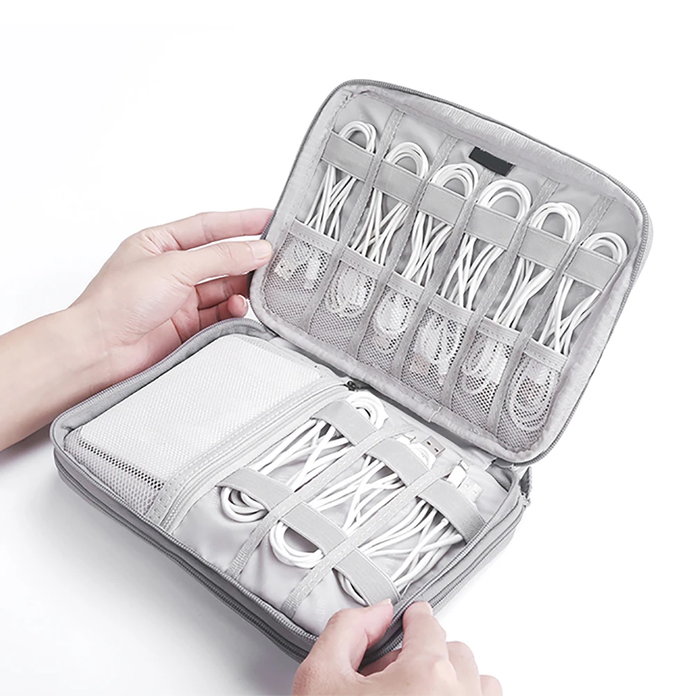 Дорожная сумка для проводов цифровой Провод зарядное устройство usb наушники