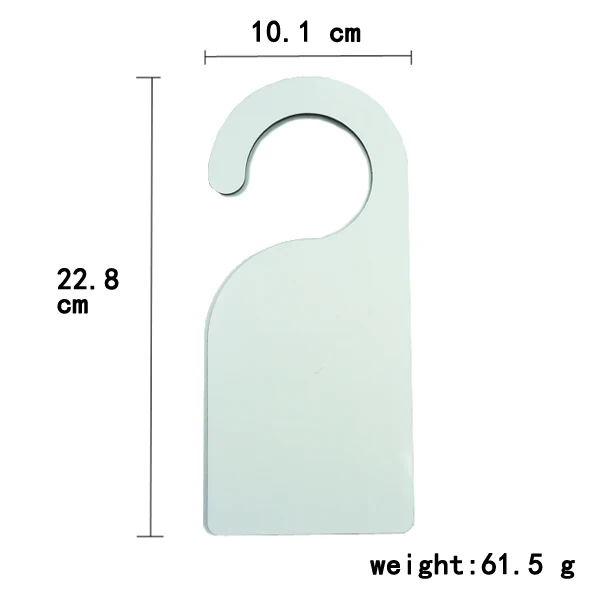 10 шт./лот сублимационная дверная Вешалка из МДФ деревянный знак в форме пустого