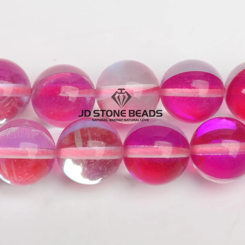 Flash Shimmer Round Fiery Shining Glistening Light Crystal Loose Strand Beads for Bracelet Necklace DIY Jewelry Making | Украшения и